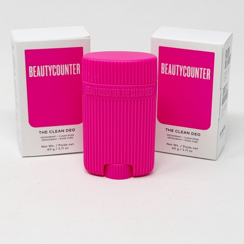 LOT 2 Beautycounter CLEAN ROSE The Clean Deo Deodorant NEW  Discontinued